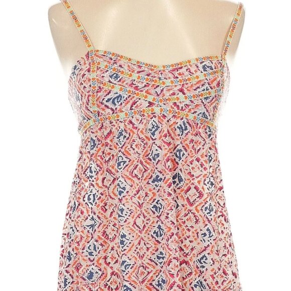 Vintage Free People Adjust Strap Patterned Layering Dress Y2K Size Small - Picture 1 of 9